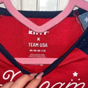 Hello Kitty x Team USA Dream Big Nightgown Kids Sz M 7/8